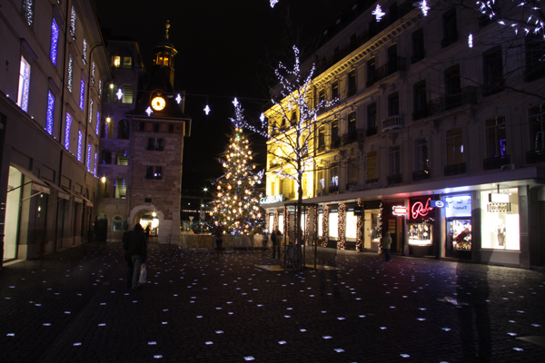 Lumière de la ville Genève